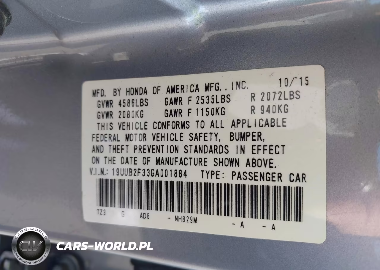 2016 Acura Tlx V6 VIN:19UUB2F33GA001884 - 9