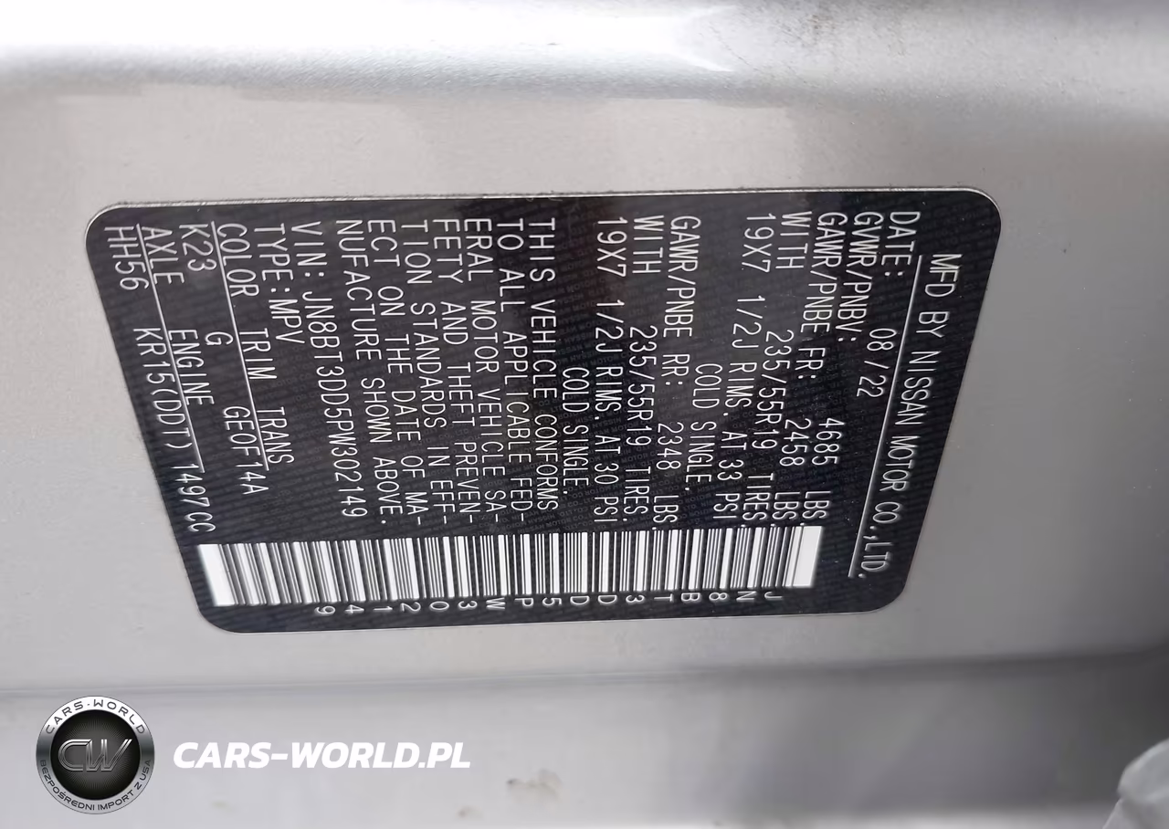 2023 Nissan Rogue Platinum Intelligent Awd VIN:JN8BT3DD5PW302149 - 9