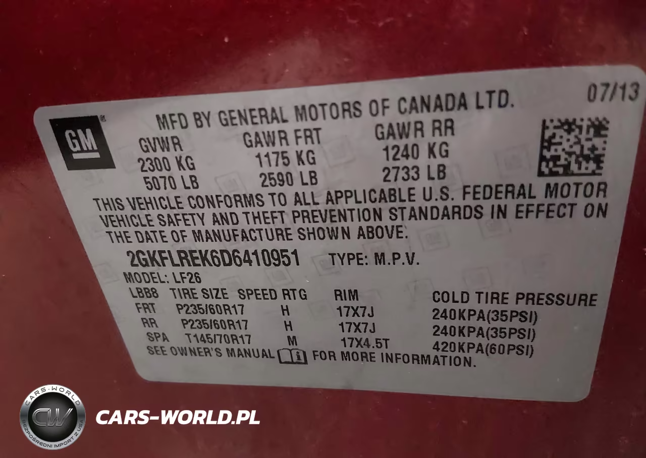 2013 GMC Terrain Sle-1 VIN:2GKFLREK6D6410951 - 9