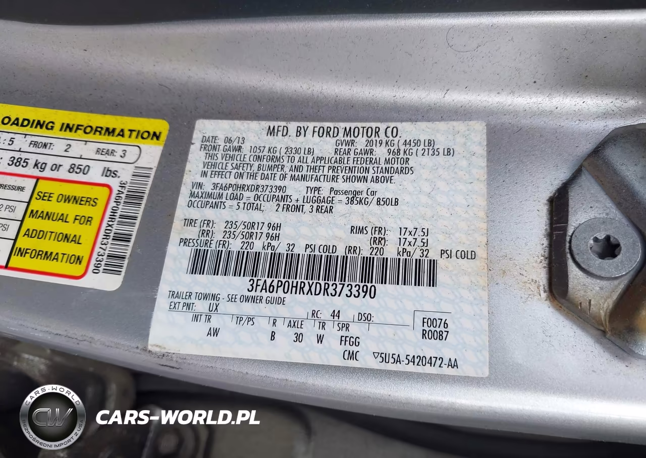 2013 Ford Fusion Se VIN:3FA6P0HRXDR373390 - 9