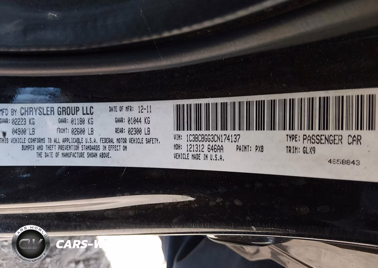 2012 Chrysler 200 S VIN:1C3BCBGG3CN174137 - 9