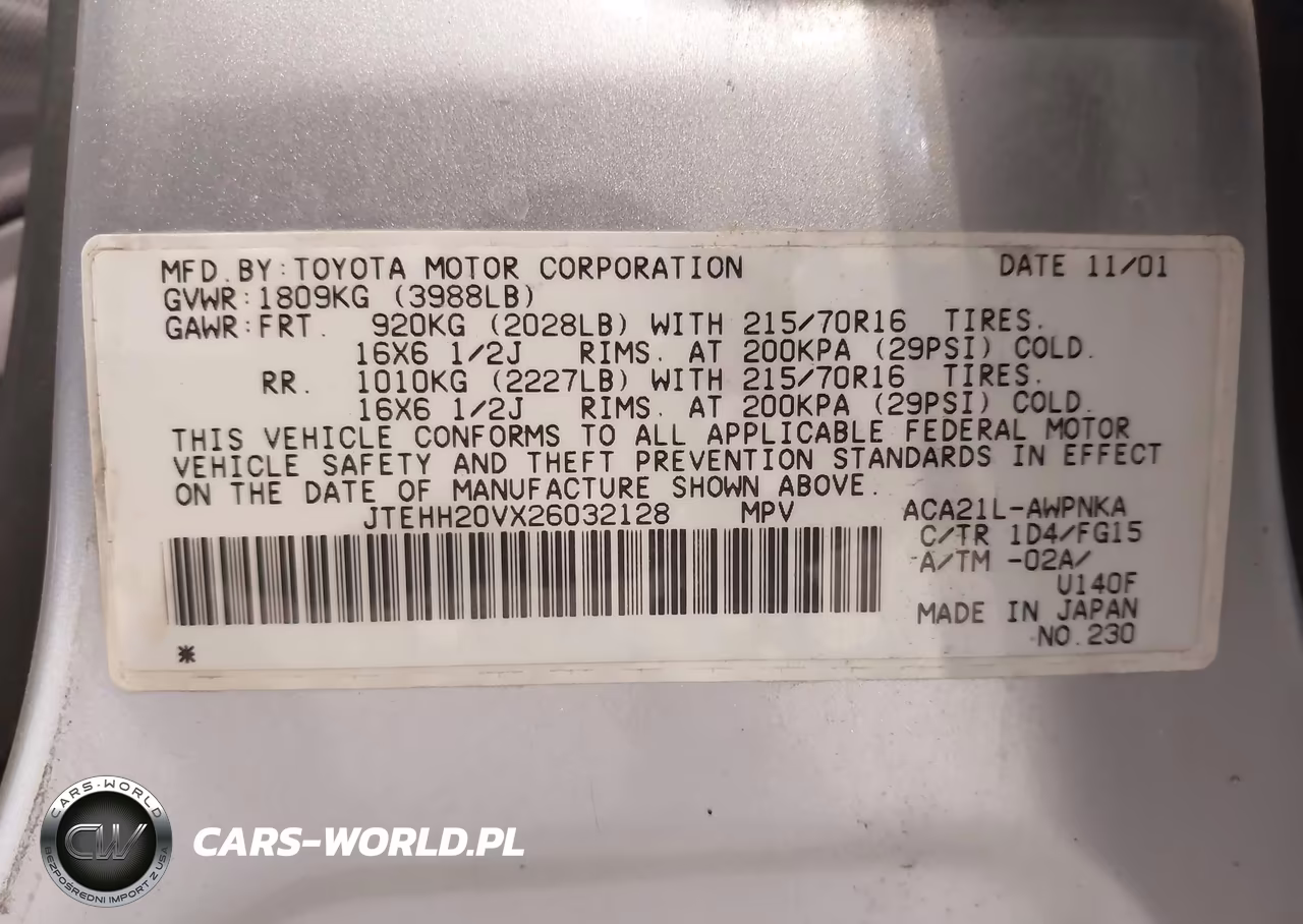 2002 Toyota Rav4 VIN:JTEHH20VX26032128 - 9