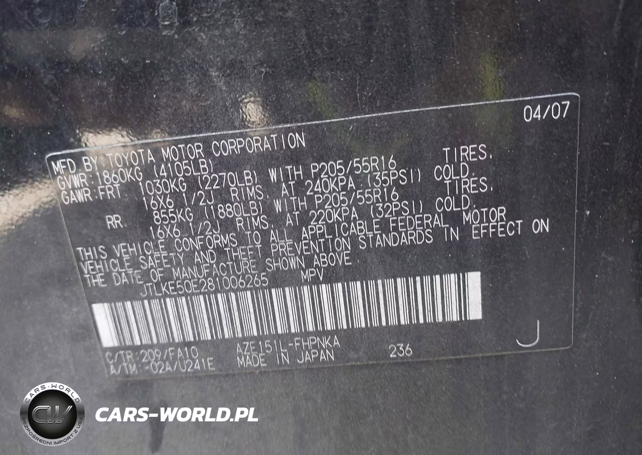 2008 Scion Xb VIN:JTLKE50E281006265 - 8