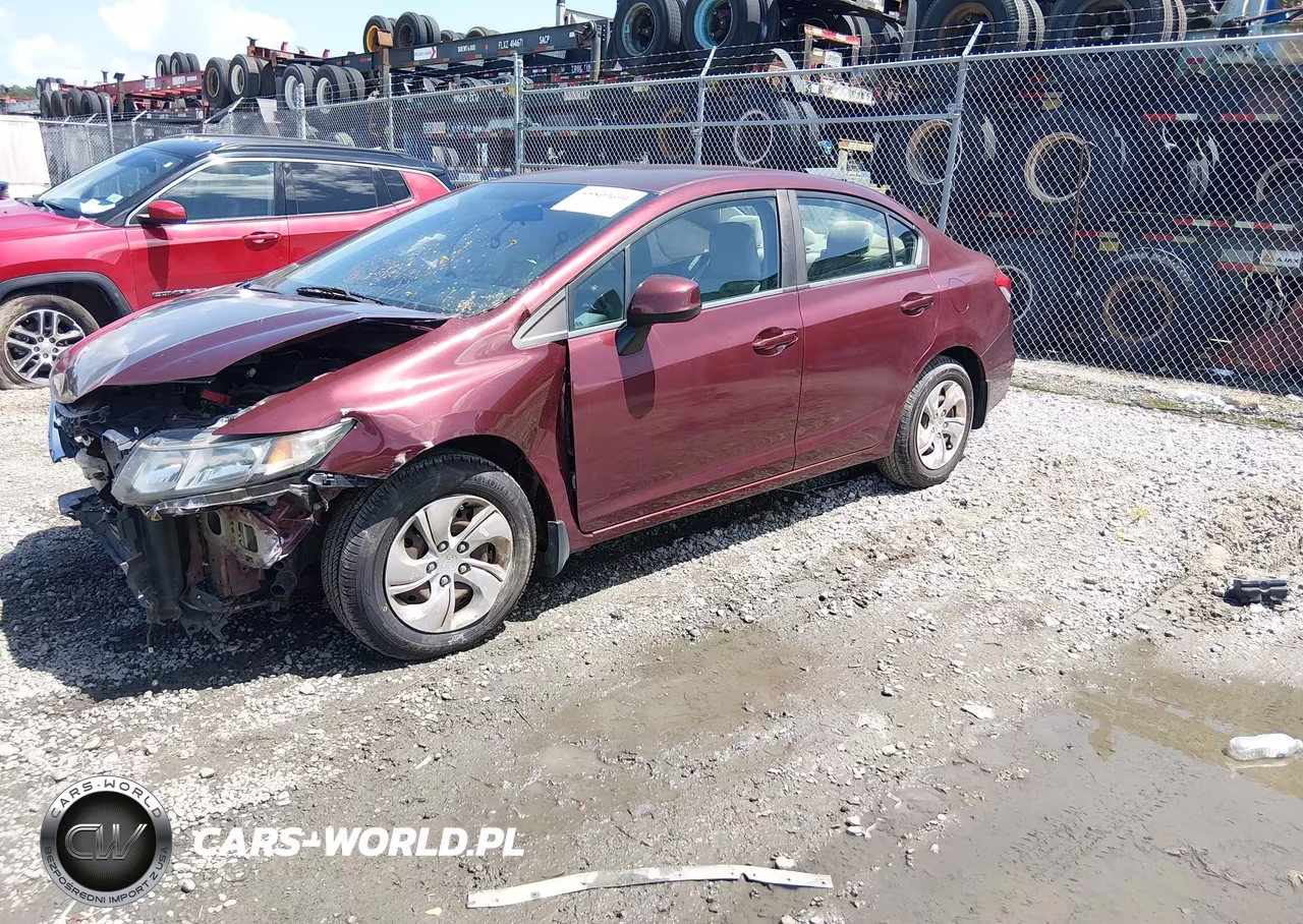 2013 Honda Civic Lx VIN:2HGFB2F57DH505734 - 2