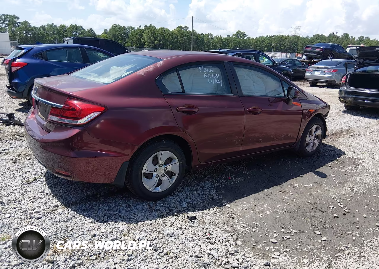 2013 Honda Civic Lx VIN:2HGFB2F57DH505734 - 4