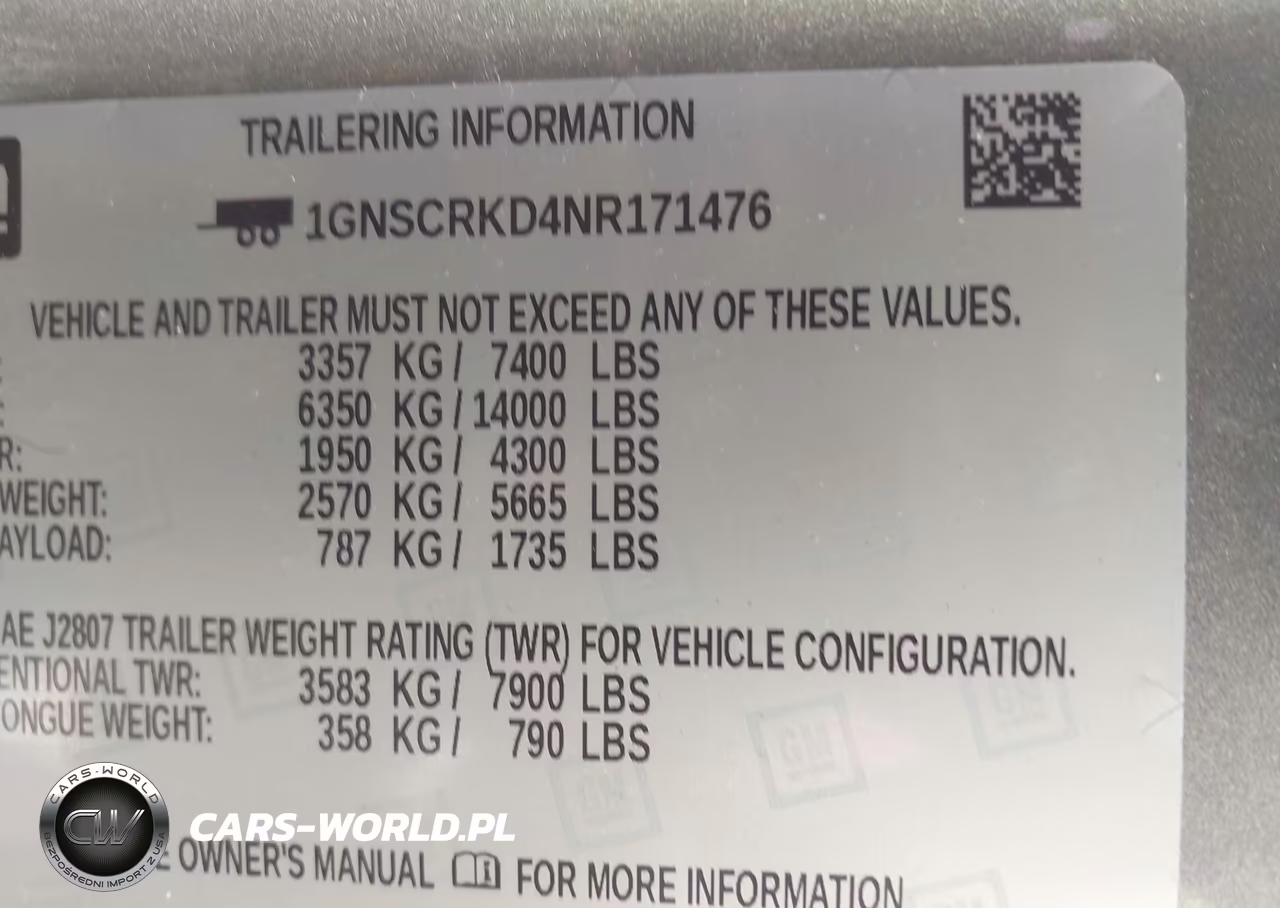 2022 Chevrolet Tahoe 2Wd Rst VIN:1GNSCRKD4NR171476 - 9