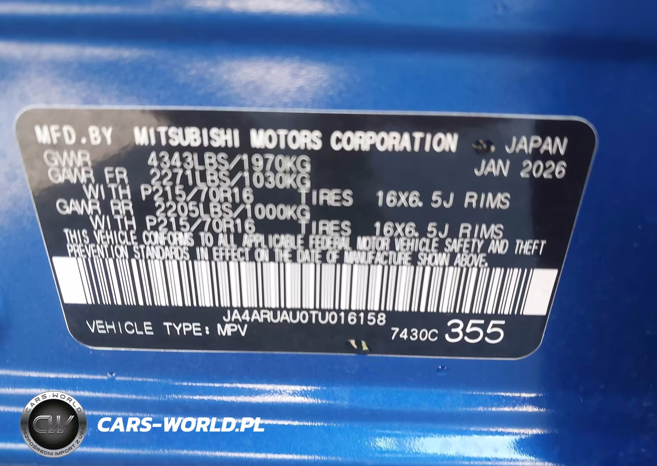 2026 Mitsubishi Outlander Sport 2.0 Es-2.0 Le-2.0 Ralliart-2.0 S-2.0 Se-2.0 Trail Edition VIN:JA4ARUAU0TU016158 - 9