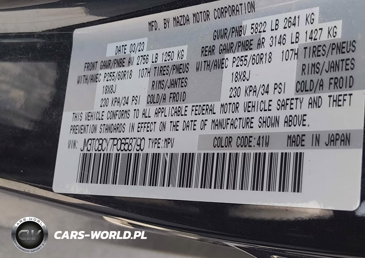 2023 Mazda Cx-9 Touring VIN:JM3TCBCY7P0658790 - 9
