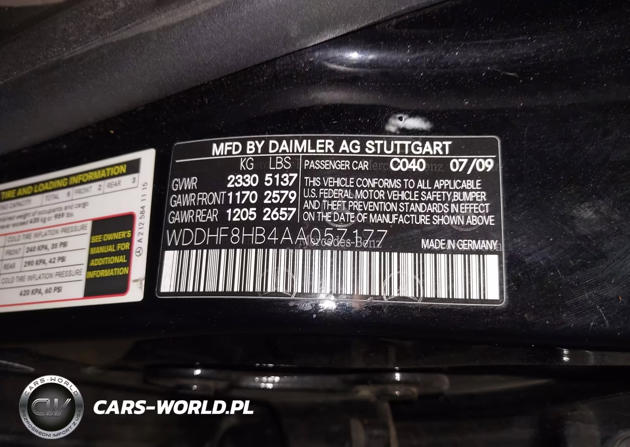 2010 Mercedes-Benz E 350 4Matic VIN:WDDHF8HB4AA057177 - 9