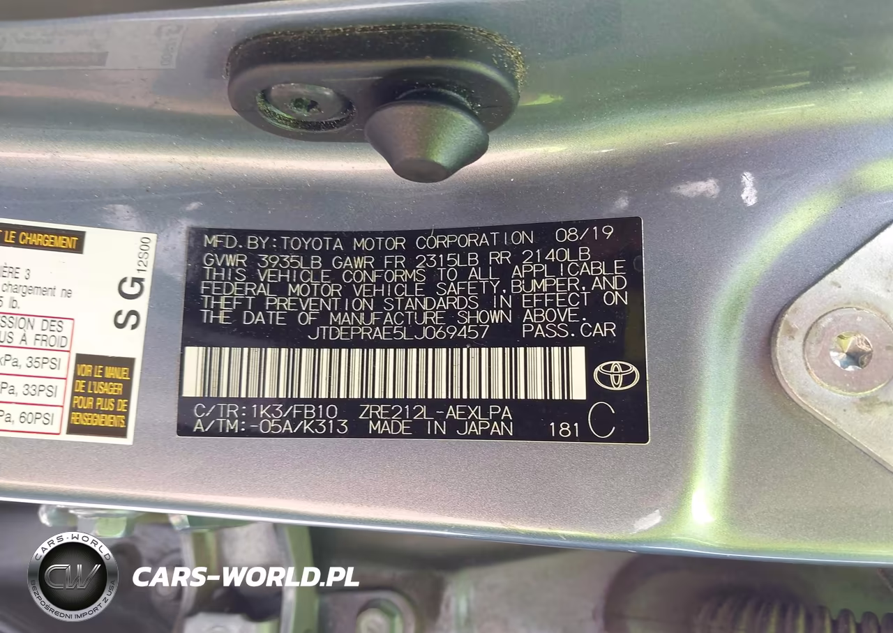 2020 Toyota Corolla Le VIN:JTDEPRAE5LJ069457 - 9