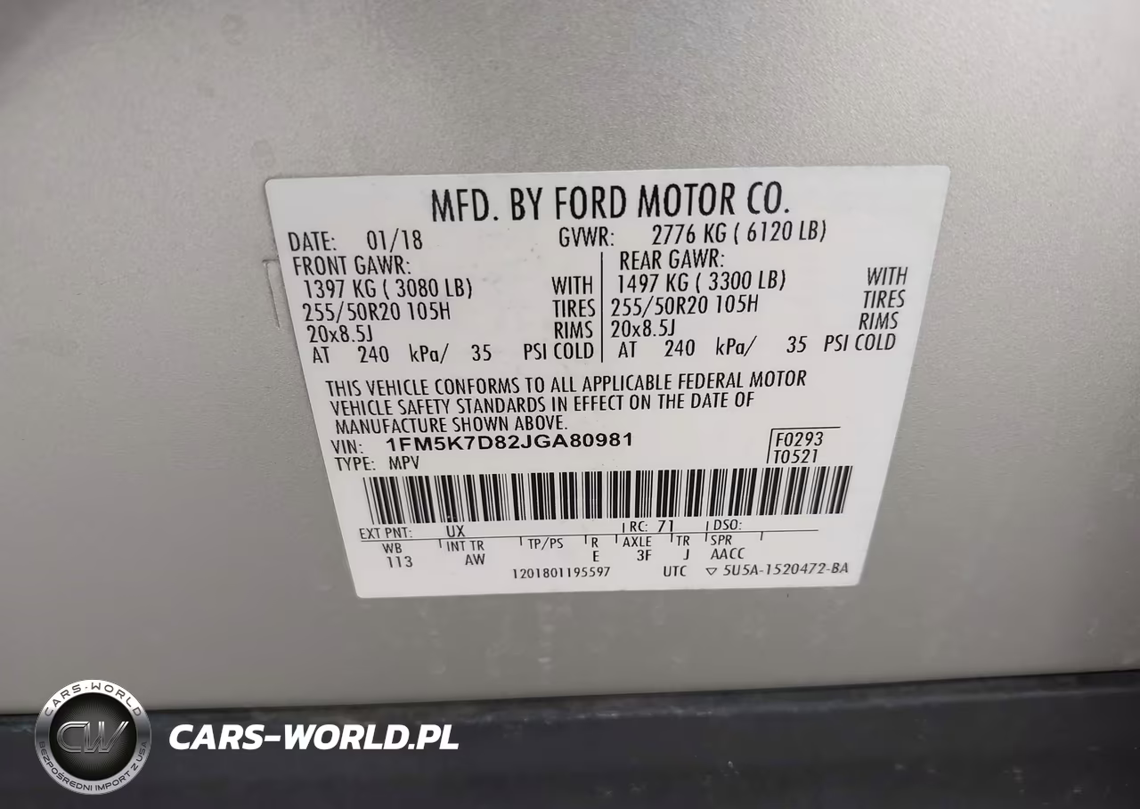 2018 Ford Explorer Xlt VIN:1FM5K7D82JGA80981 - 9