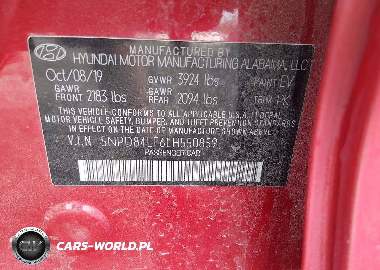 2020 Hyundai Elantra Sel VIN:5NPD84LF6LH550859 - 9
