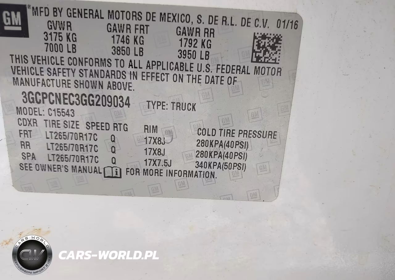 2016 Chevrolet Silverado 1500 Work Truck VIN:3GCPCNEC3GG209034 - 9