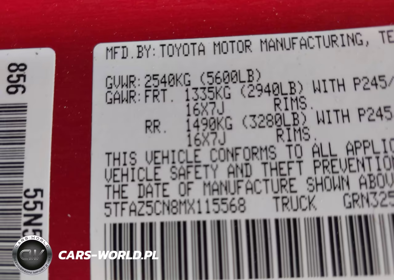 2021 Toyota Tacoma Sr5 V6 VIN:5TFAZ5CN8MX115568 - 9
