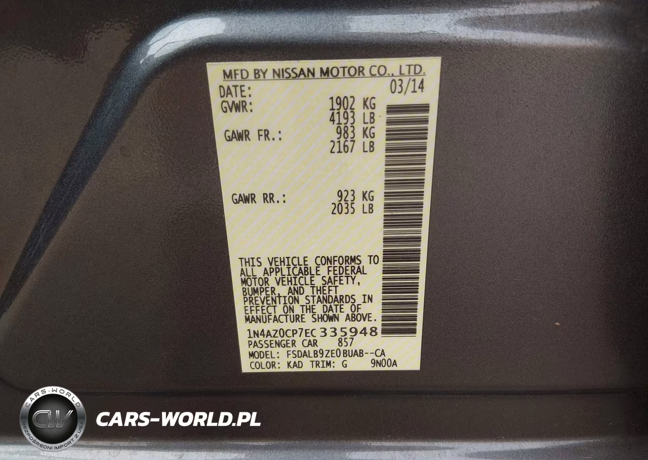 2014 Nissan Leaf S-Sv-Sl VIN:1N4AZ0CP7EC335948 - 9