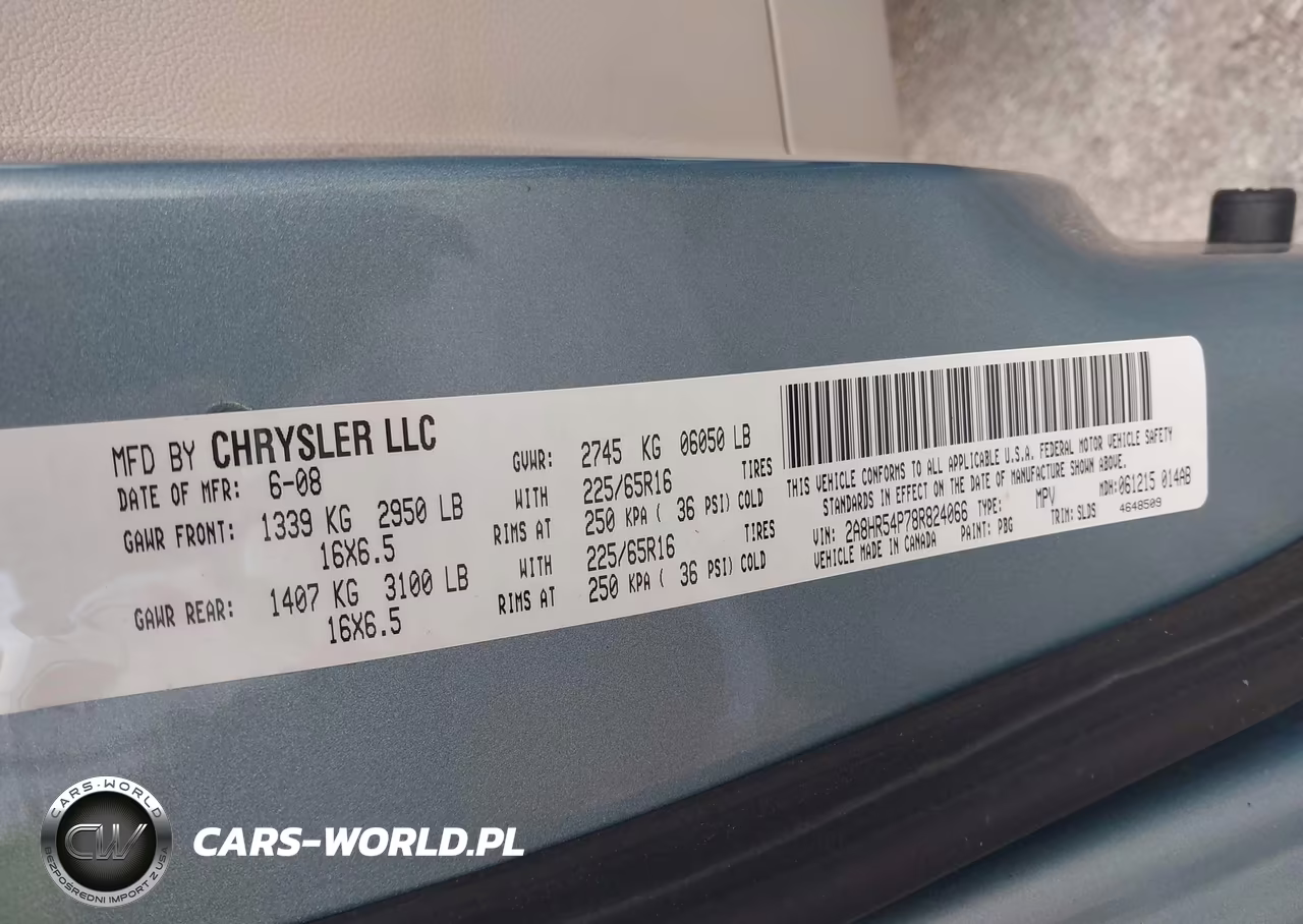 2008 Chrysler Town & Country Touring VIN:2A8HR54P78R824066 - 9