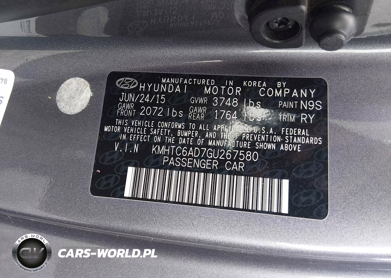 2016 Hyundai Veloster VIN:KMHTC6AD7GU267580 - 9