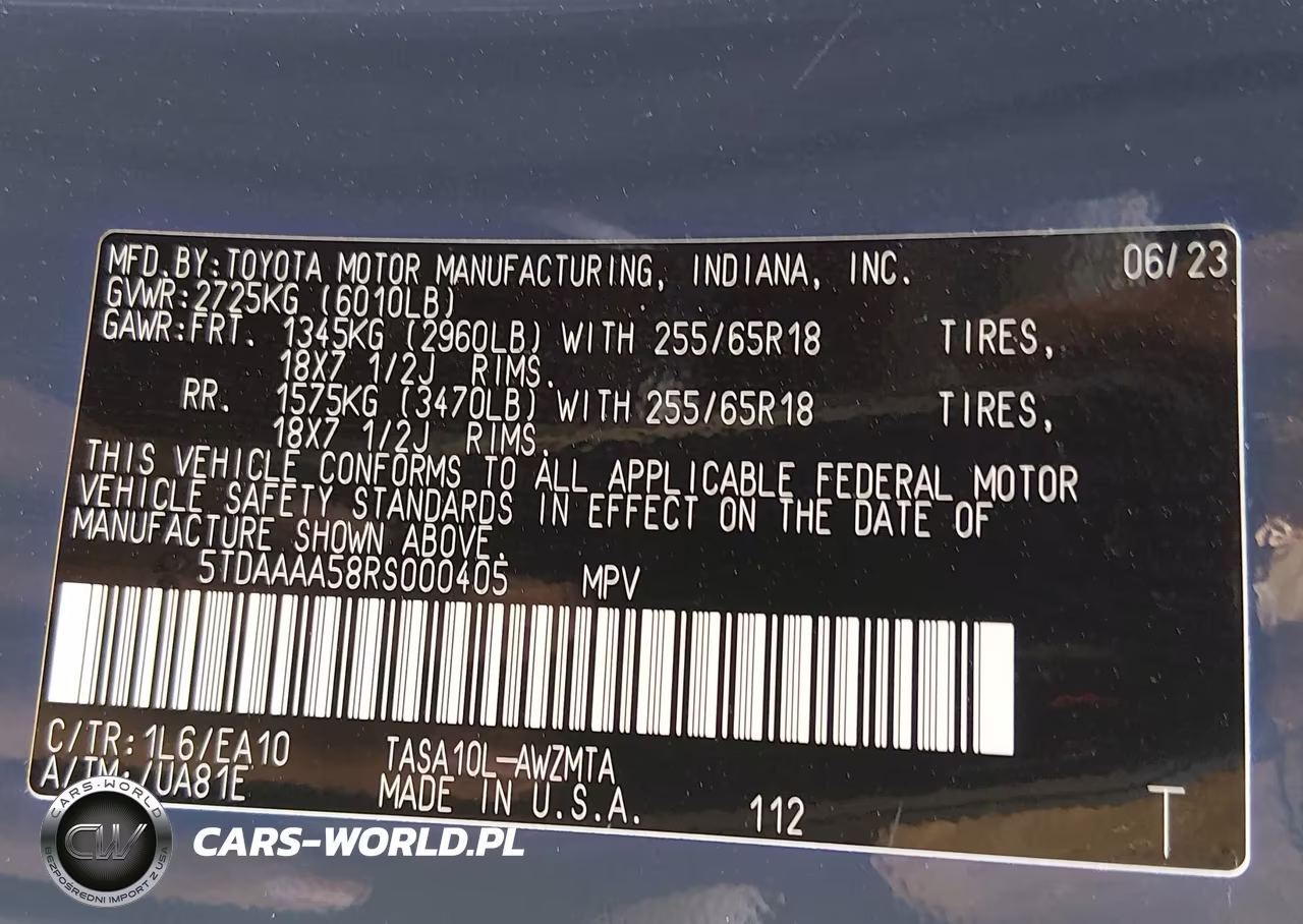 2024 Toyota Grand Highlander Xle VIN:5TDAAAA58RS000405 - 9