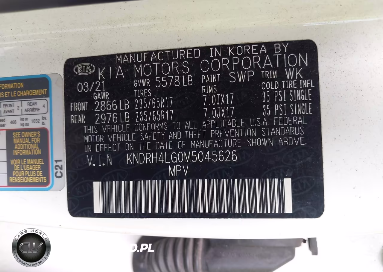 2021 Kia Sorento Hybrid Ex VIN:KNDRH4LG0M5045626 - 9
