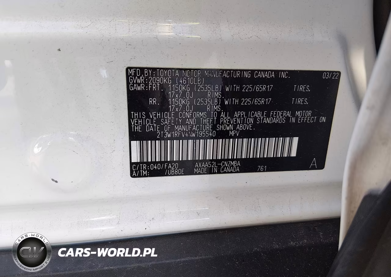 2022 Toyota Rav4 Xle VIN:2T3W1RFV4NW195540 - 9
