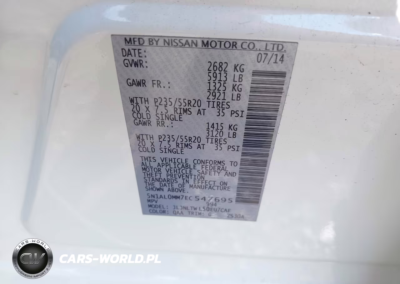 2014 Infiniti Qx60 VIN:5N1AL0MM7EC547695 - 9