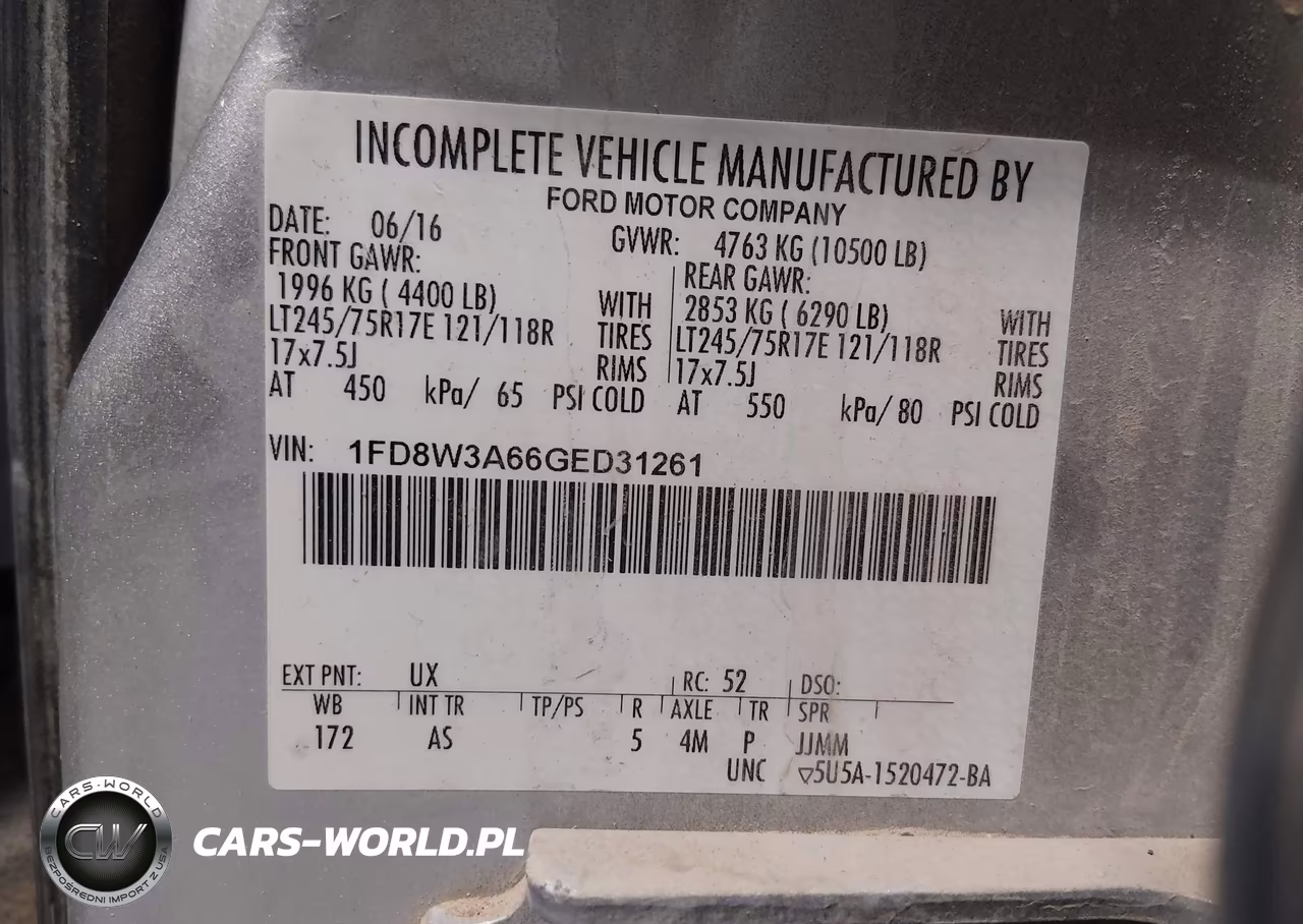 2016 Ford F-350 Xl VIN:1FD8W3A66GED31261 - 9