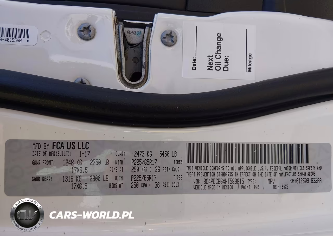 2017 Dodge Journey Sxt VIN:3C4PDCBGXHT589815 - 9
