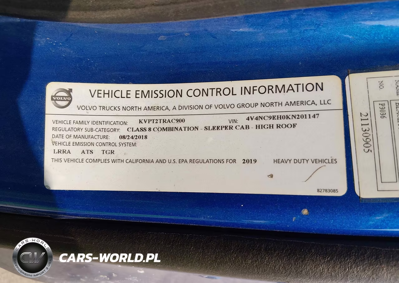 2019 Volvo Vnl VIN:4V4NC9EH0KN201147 - 8