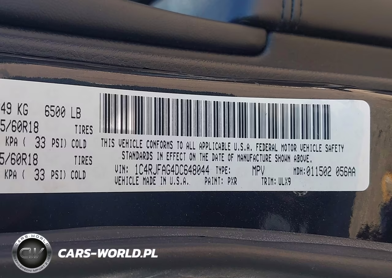 2013 Jeep Grand Cherokee Laredo VIN:1C4RJFAG4DC648044 - 9