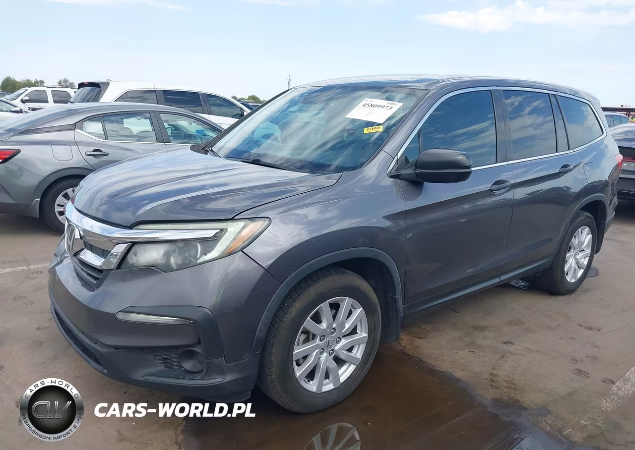 2019 Honda Pilot Lx VIN:5FNYF5H18KB016883 - 2