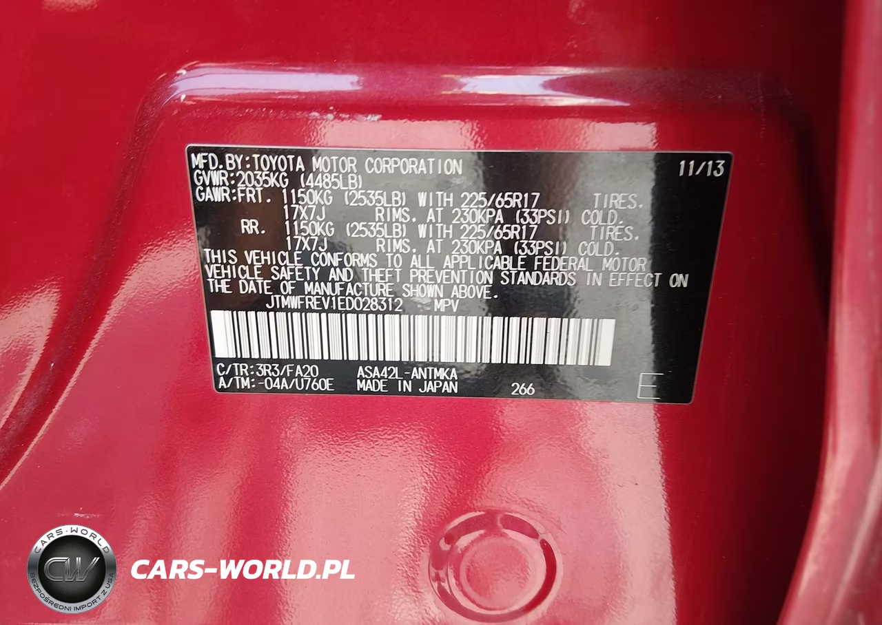 2014 Toyota Rav4 Xle VIN:JTMWFREV1ED028312 - 9