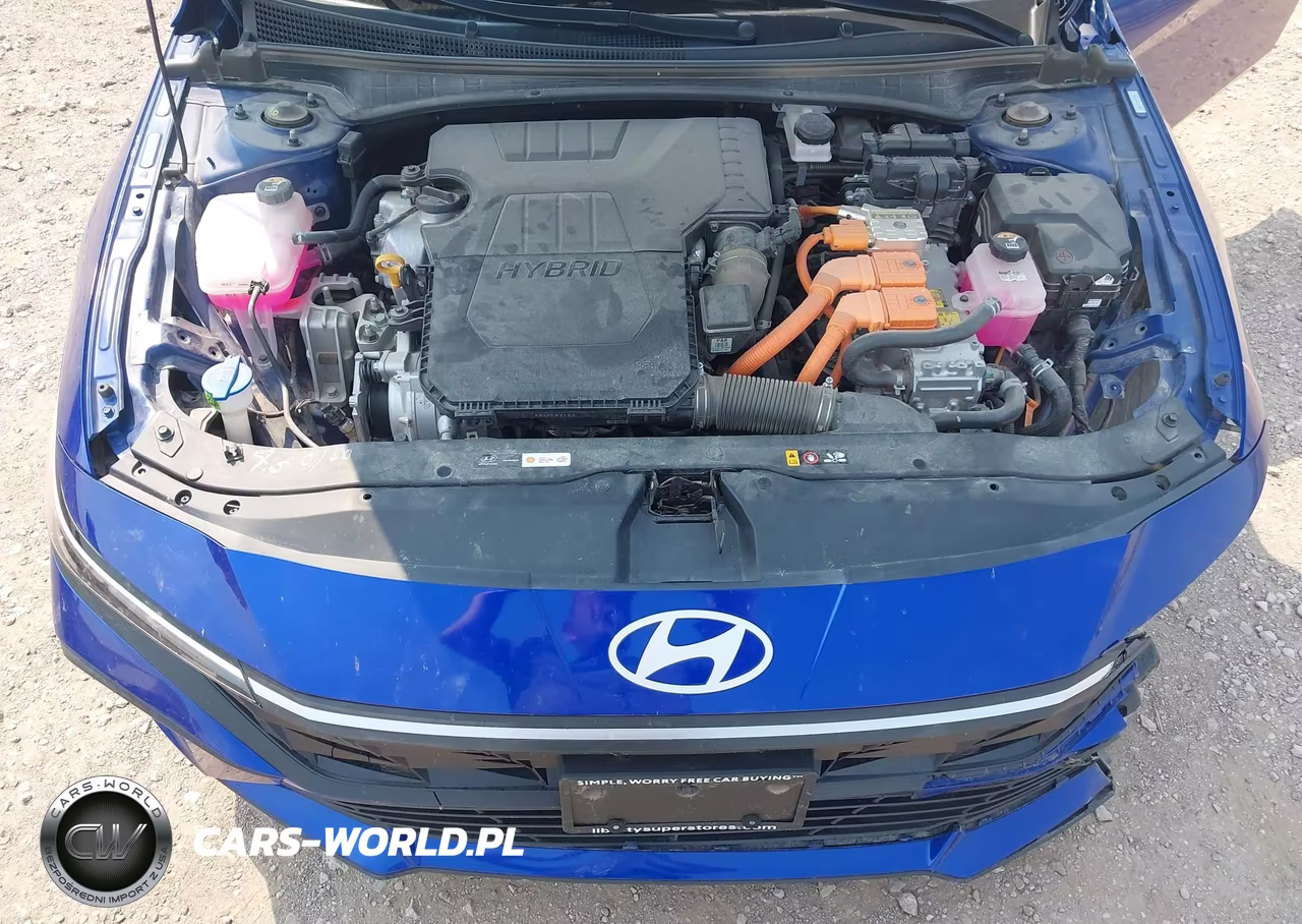 2024 Hyundai Elantra Hybrid Blue VIN:KMHLM4DJ3RU120985 - 10