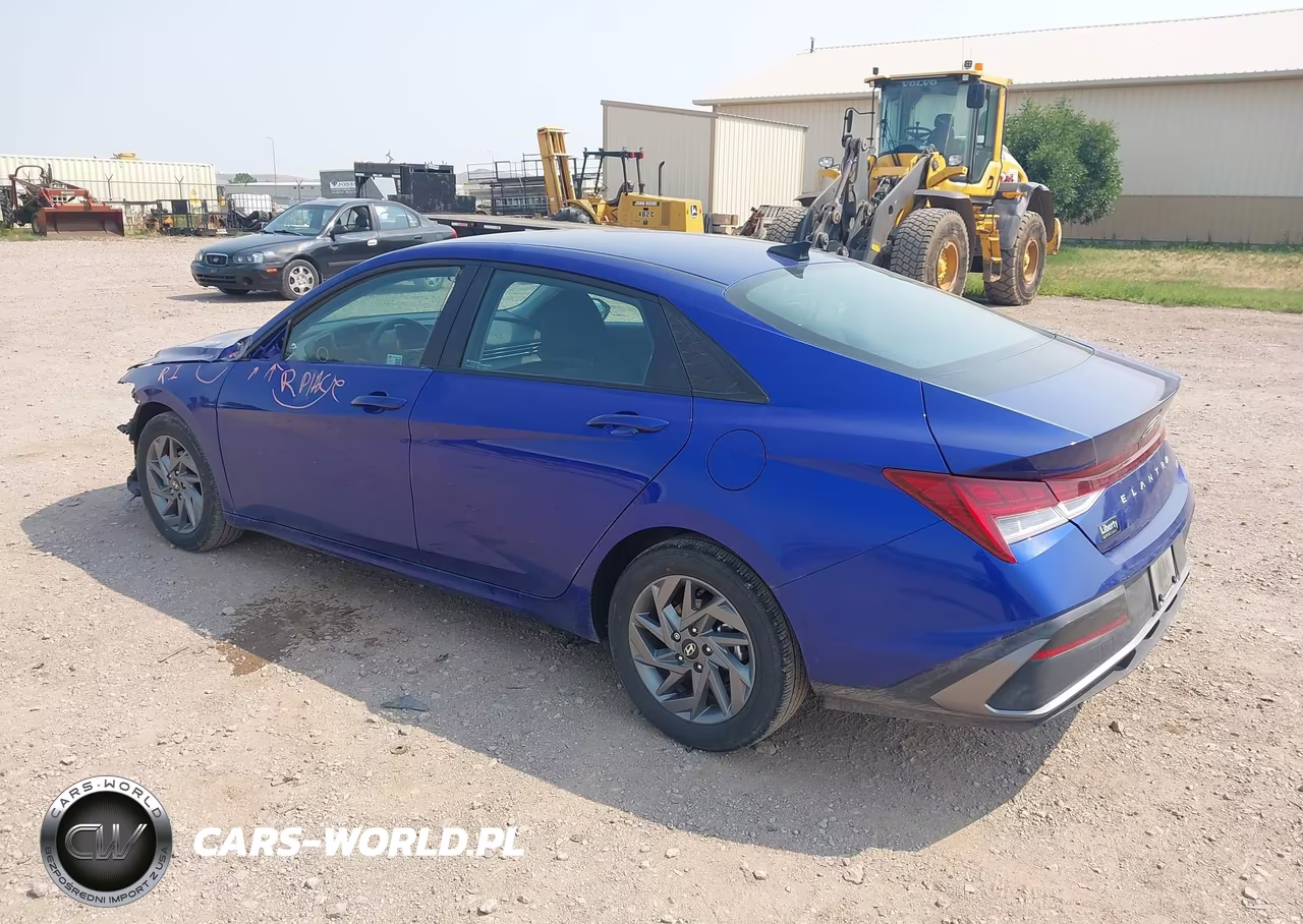 2024 Hyundai Elantra Hybrid Blue VIN:KMHLM4DJ3RU120985 - 3