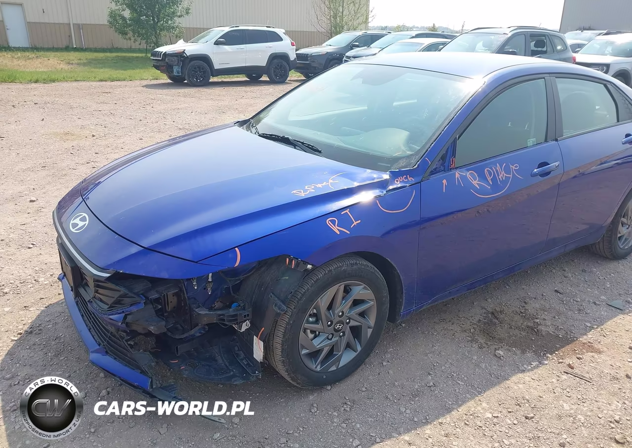 2024 Hyundai Elantra Hybrid Blue VIN:KMHLM4DJ3RU120985 - 6