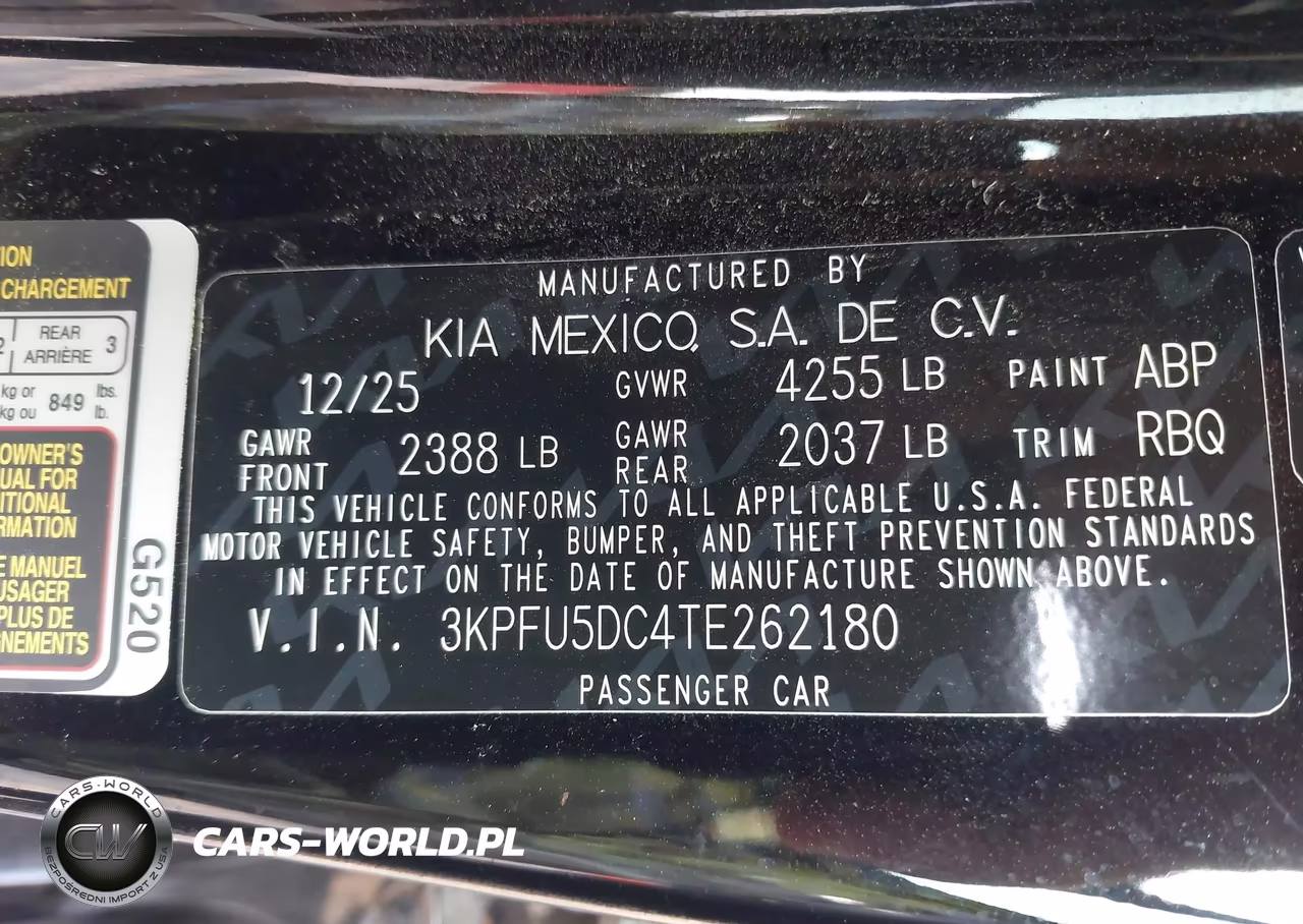 2026 Kia K4 Gt-Line Turbo VIN:3KPFU5DC4TE262180 - 9