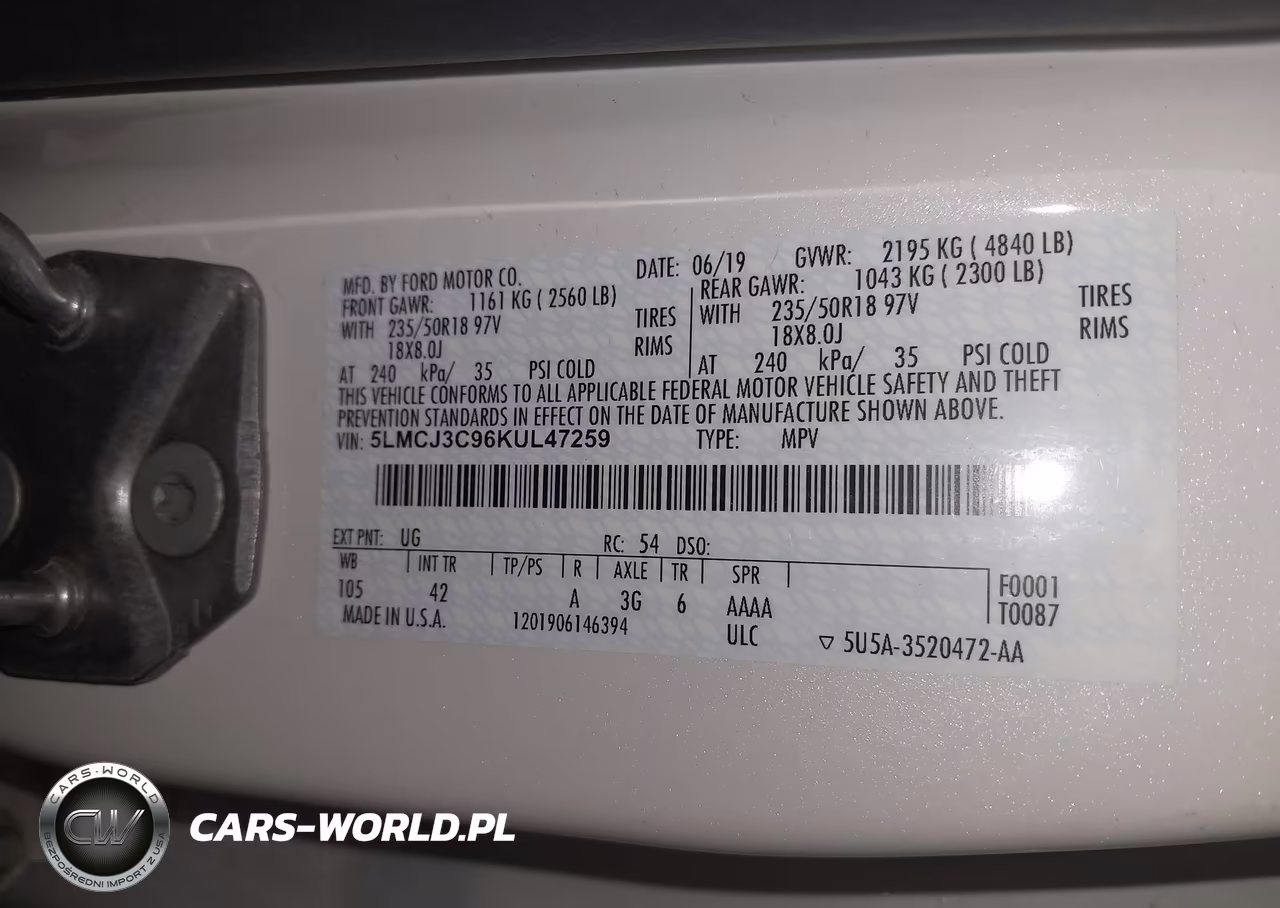 2019 Lincoln Mkc Reserve VIN:5LMCJ3C96KUL47259 - 9