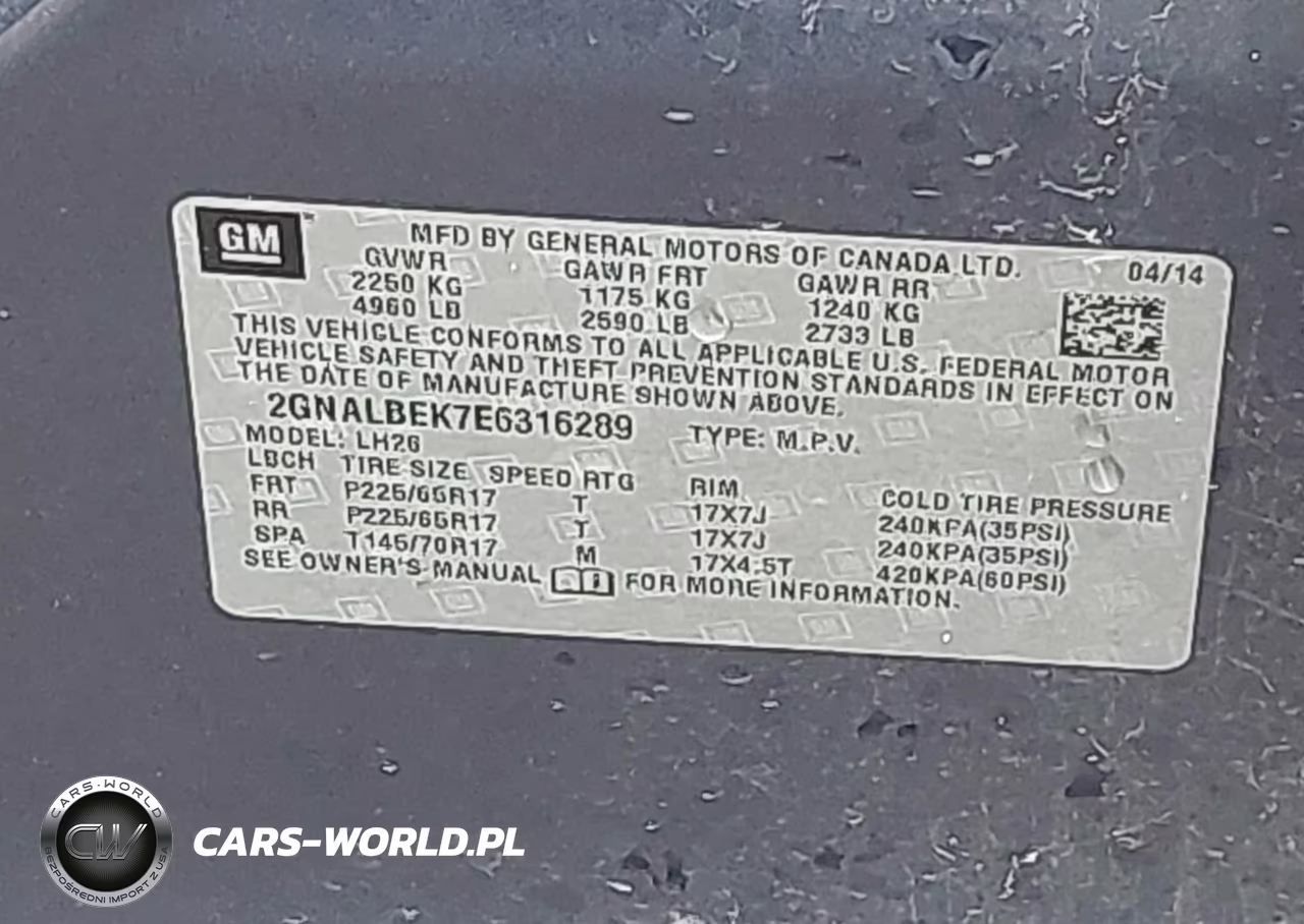 2014 Chevrolet Equinox Lt VIN:2GNALBEK7E6316289 - 9