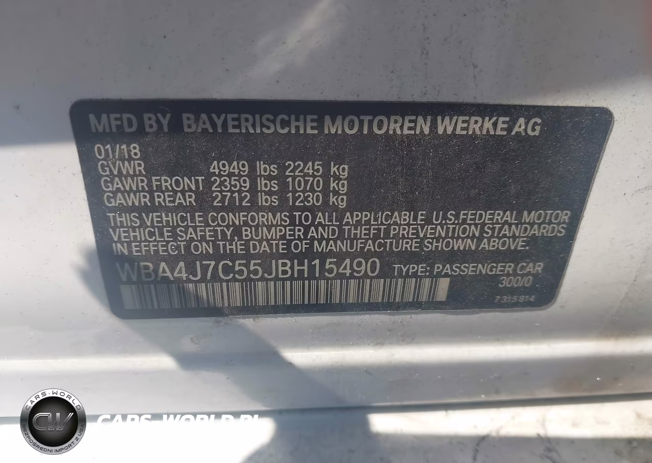 2018 BMW 440I Gran Coupe xDrive VIN:WBA4J7C55JBH15490 - 9