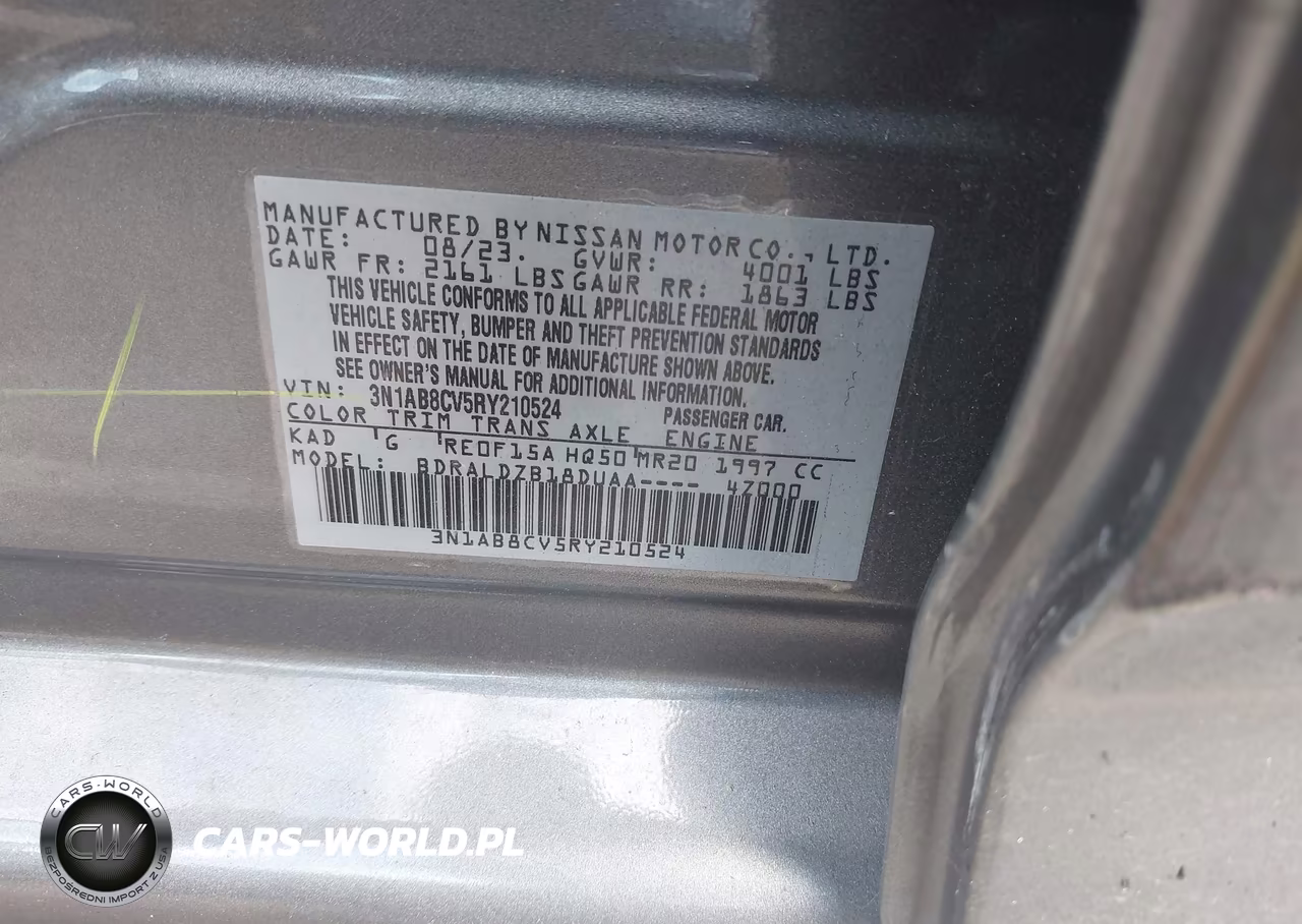 2024 Nissan Sentra Sv Xtronic Cvt VIN:3N1AB8CV5RY210524 - 9