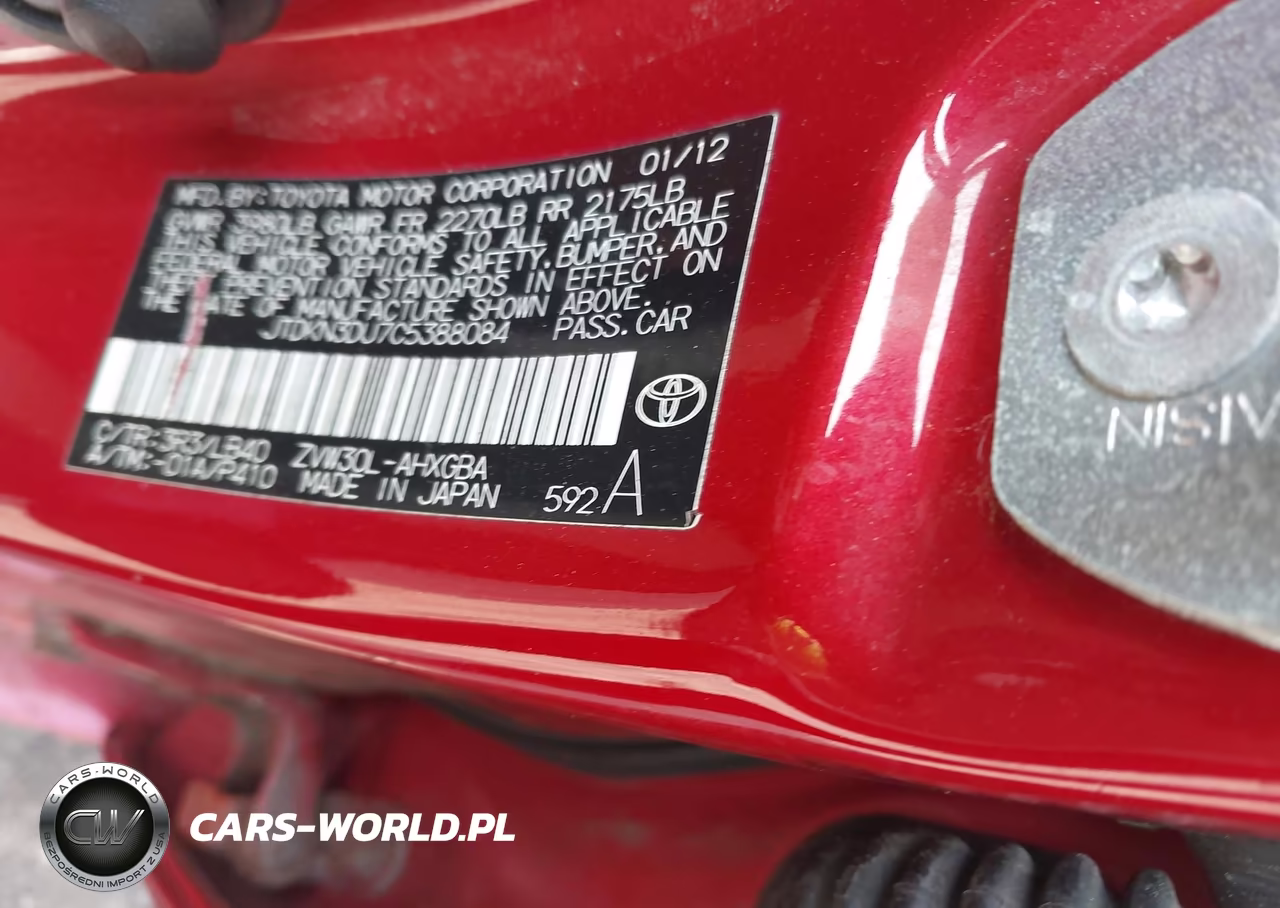 2012 Toyota Prius Four VIN:JTDKN3DU7C5388084 - 9