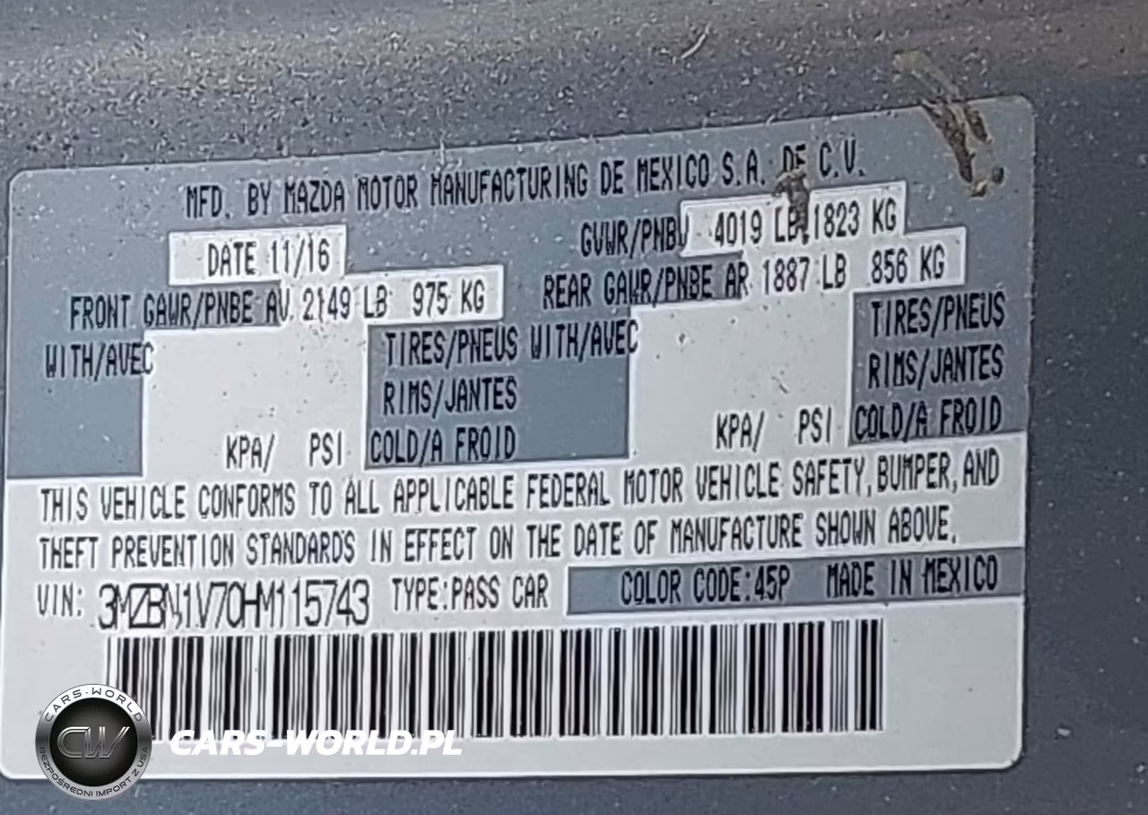 2017 Mazda Mazda3 Touring VIN:3MZBN1V70HM115743 - 9