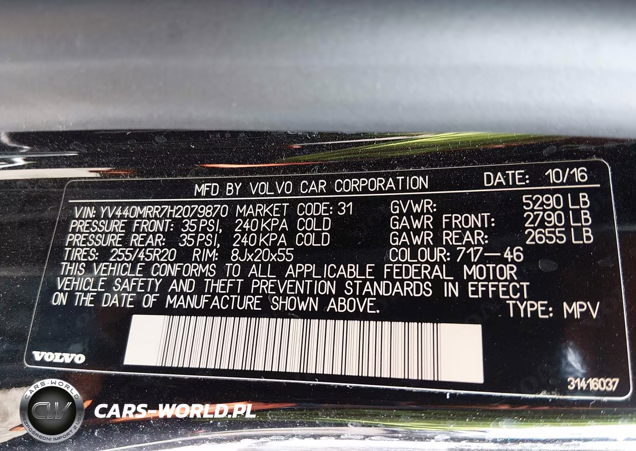 2017 Volvo Xc60 T5 Dynamic VIN:YV440MRR7H2079870 - 9