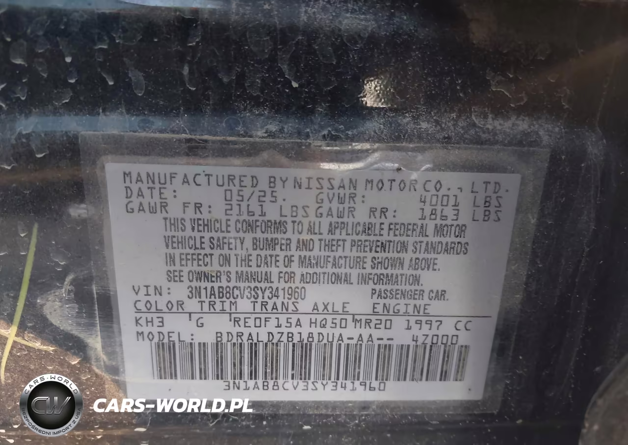 2025 Nissan Sentra Sv VIN:3N1AB8CV3SY341960 - 9