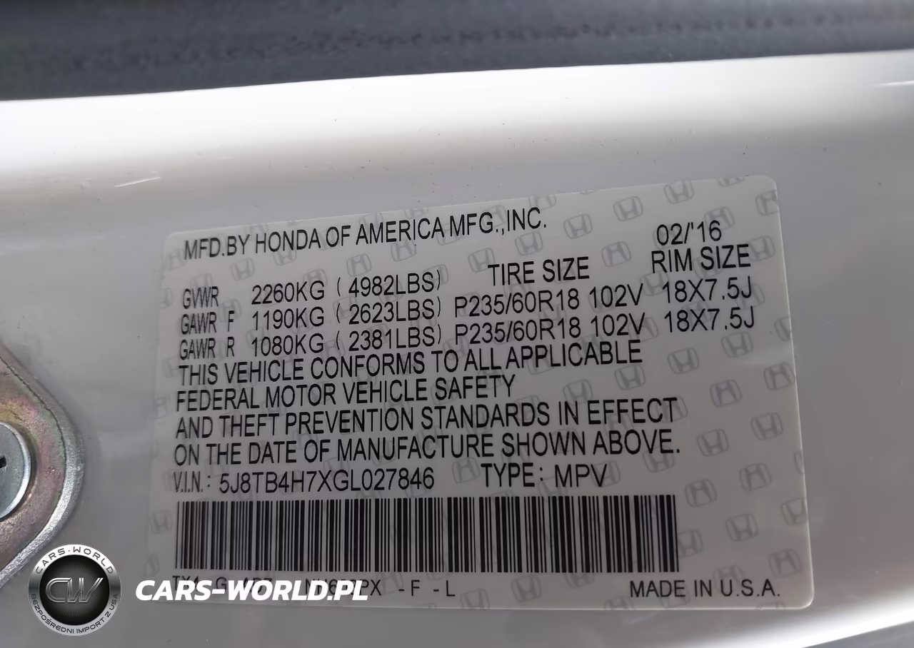2016 Acura Rdx Advance Package VIN:5J8TB4H7XGL027846 - 9