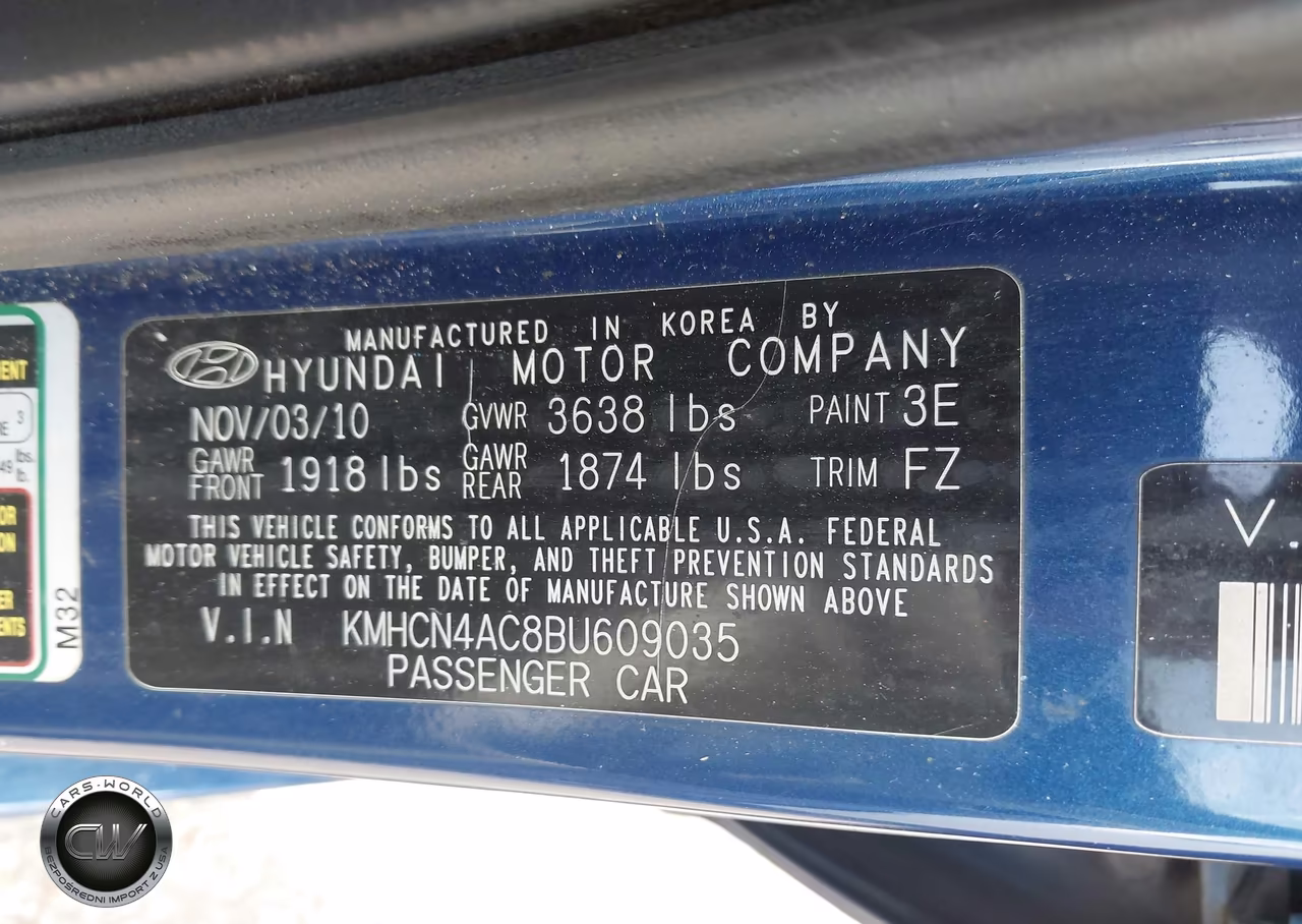 2011 Hyundai Accent Gls VIN:KMHCN4AC8BU609035 - 9