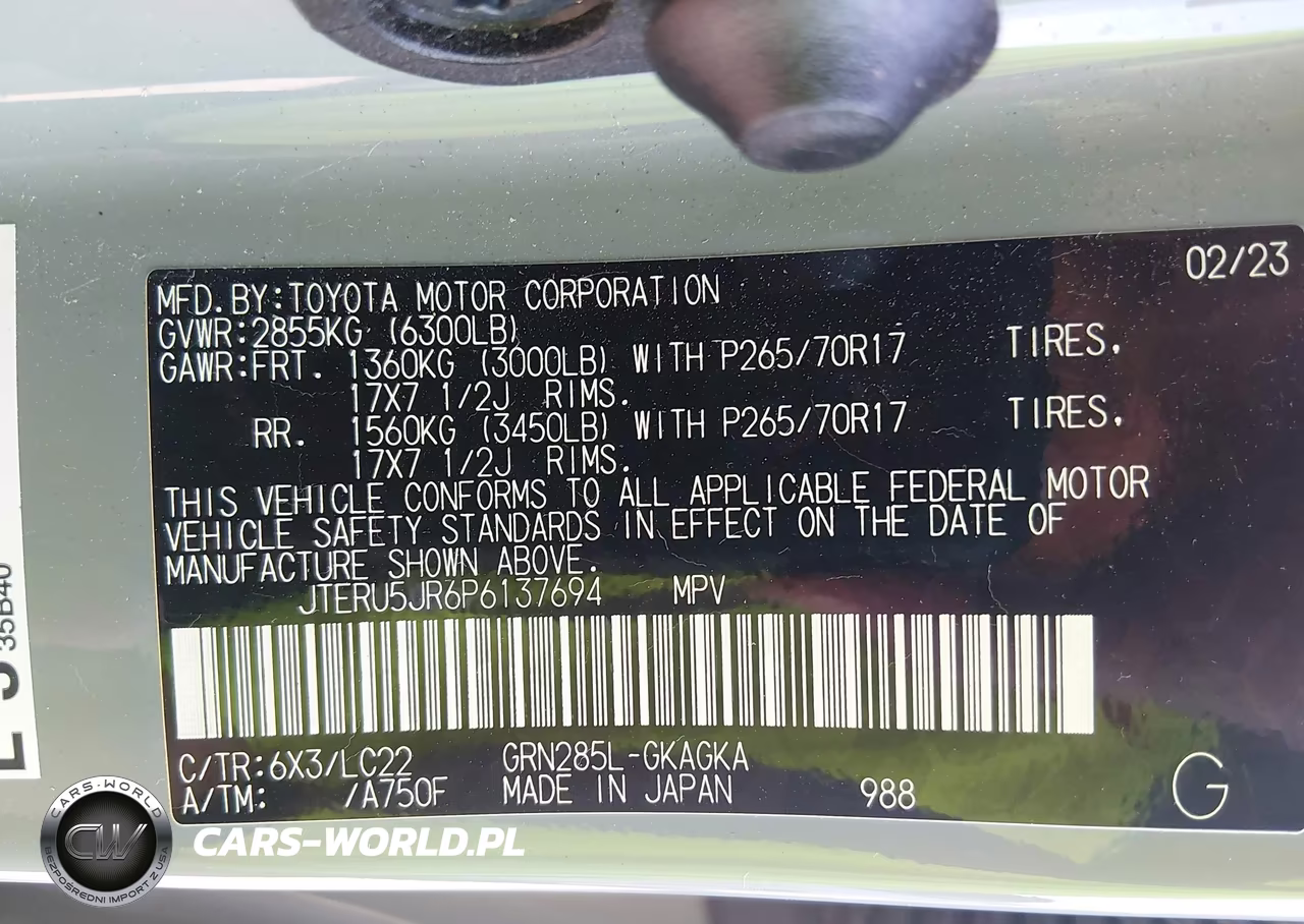 2023 Toyota 4Runner Trd Off Road Premium VIN:JTERU5JR6P6137694 - 9