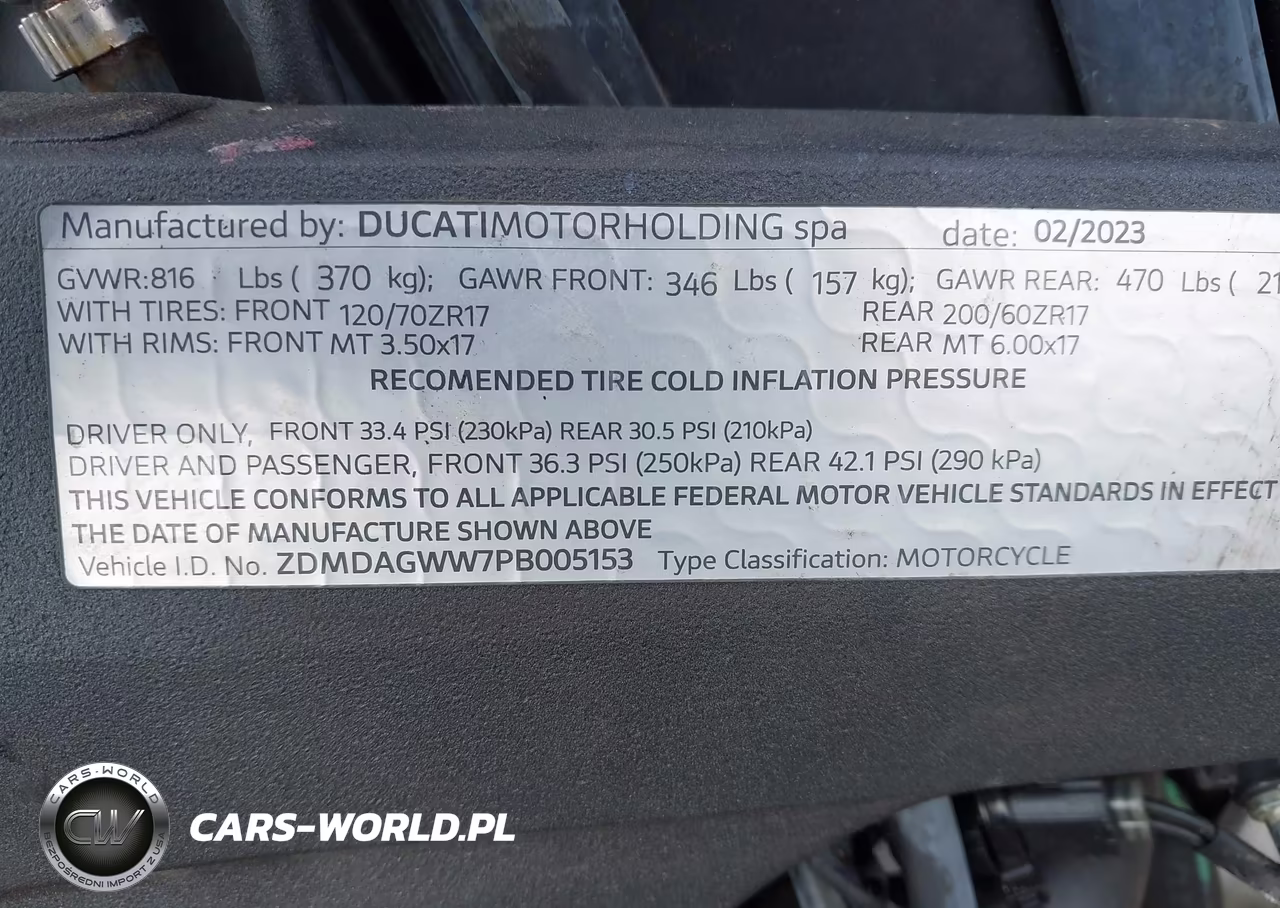 2023 Ducati Panigale V4S VIN:ZDMDAGWW7PB005153 - 10