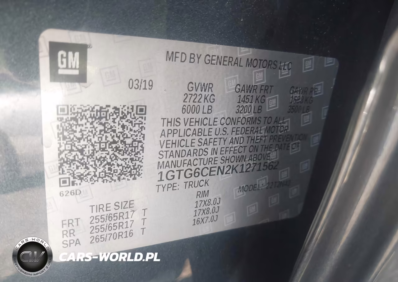 2019 GMC Canyon Sle VIN:1GTG6CEN2K1271562 - 9