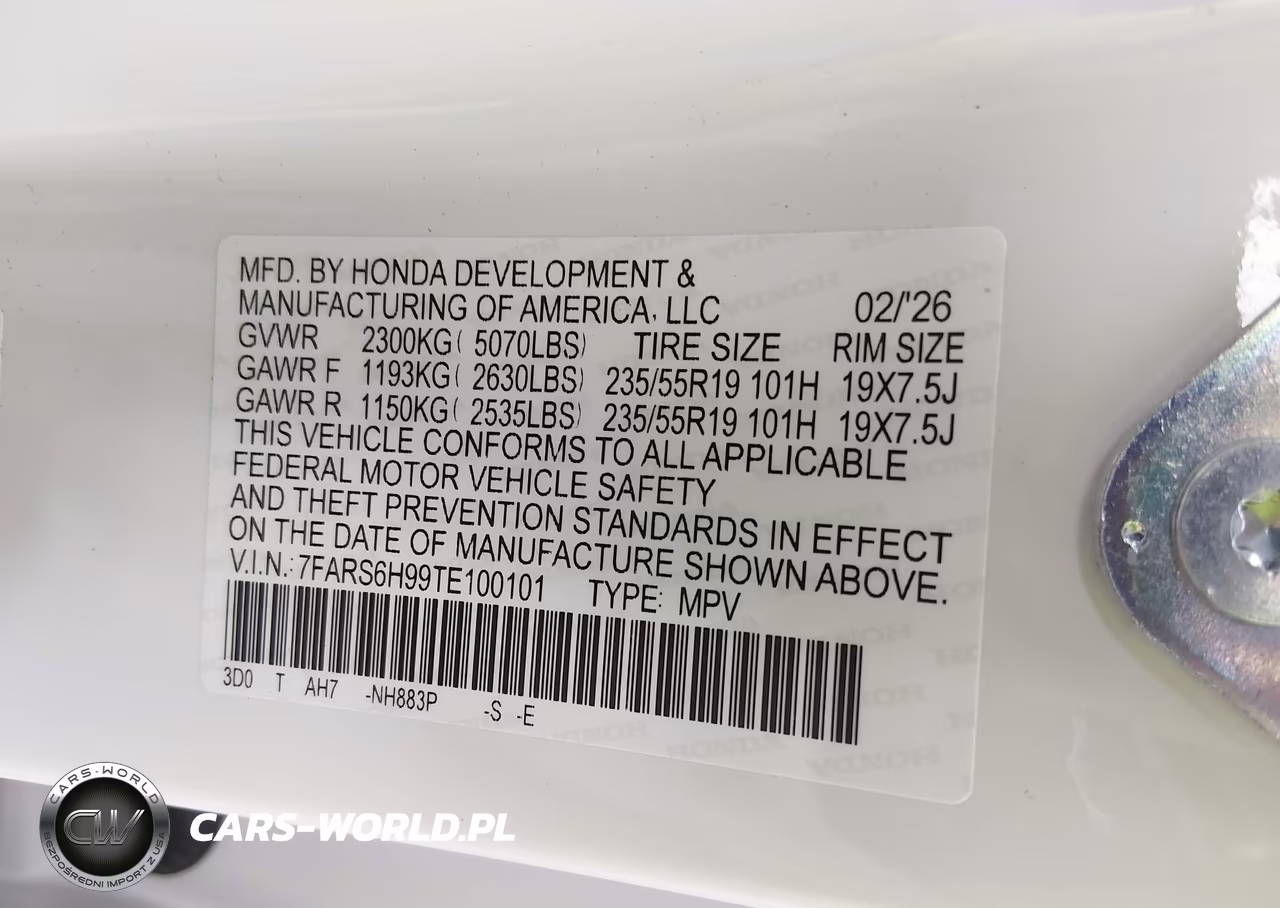 2026 Honda Cr-V Hybrid Awd Sport Touring VIN:7FARS6H99TE100101 - 9