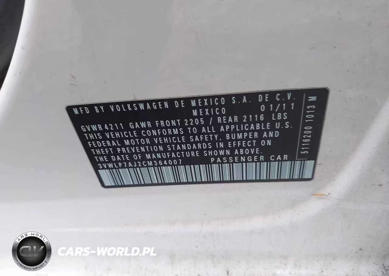 2012 Volkswagen Jetta 2.5L Sel VIN:3VWLP7AJ2CM364007 - 9